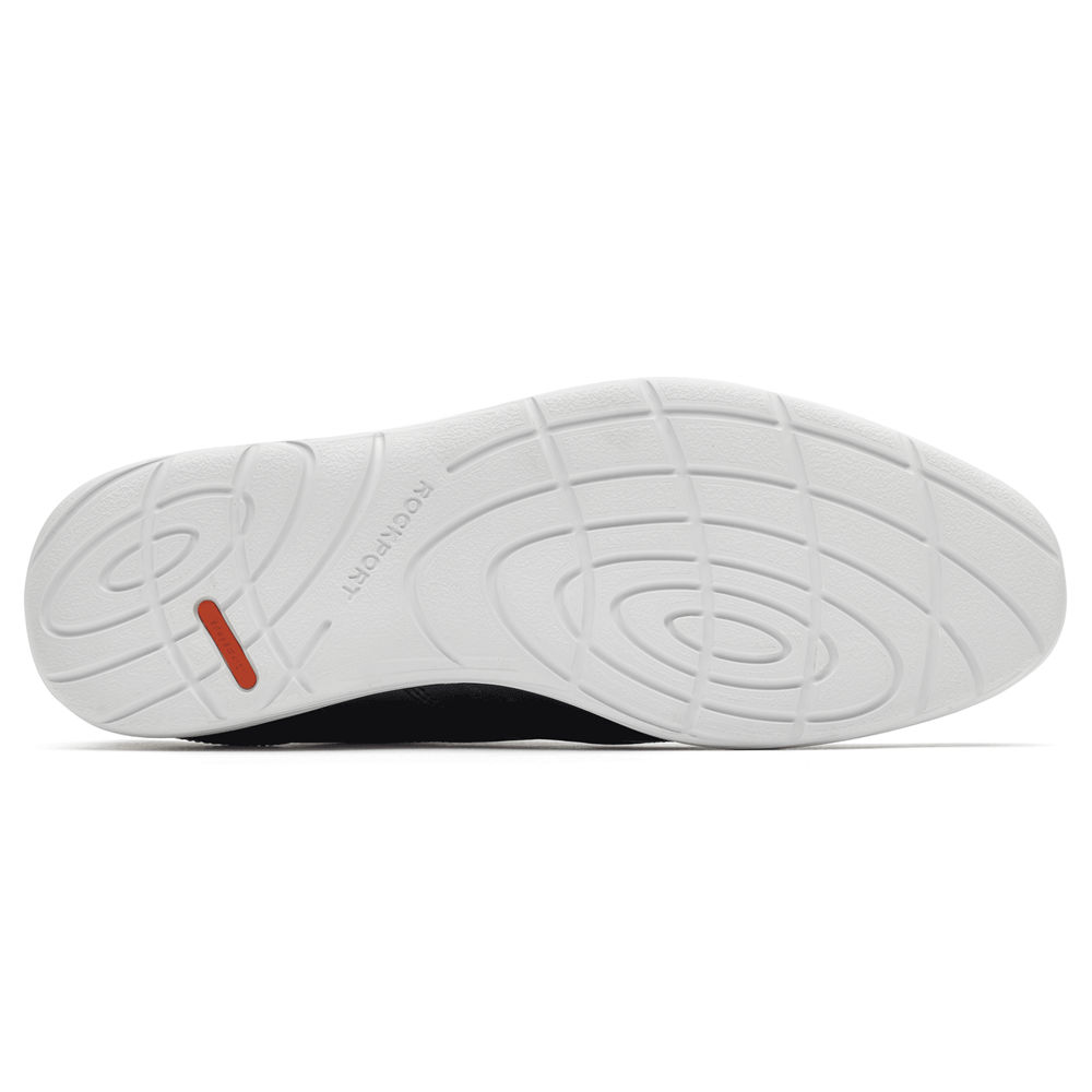 Oksfordki Rockport Męskie Czarne/Białe - Garett Wingtip - AM8192365
